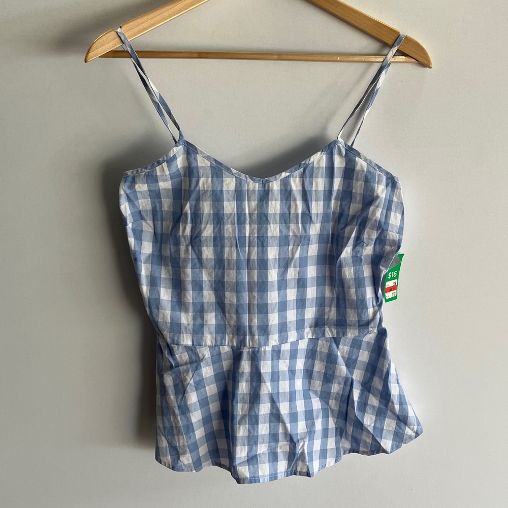 Dip Sleepwear Blue Gingham Chemise